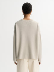 Soft Goat Relaxed Crewneck - Chalk
