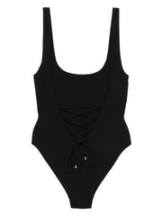 Kiki de Montparnasse Lace up One Piece - Black