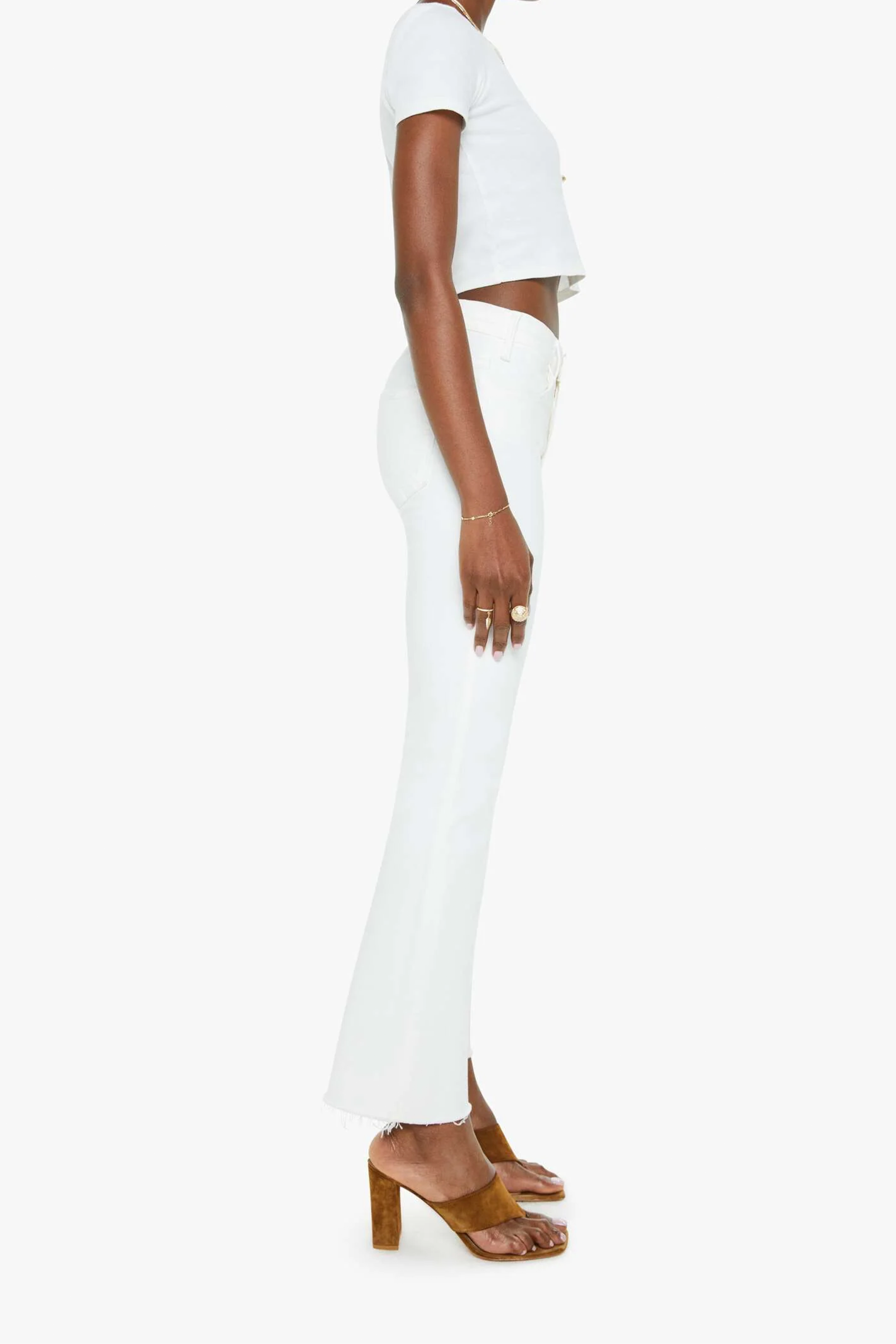 MOTHER The Hustler Ankle Fray Jeans - Fairest Of Them All