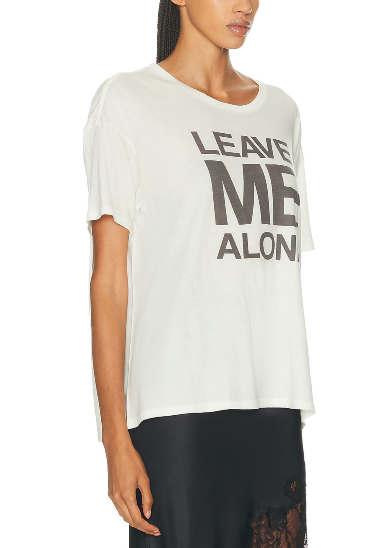 R13 Leave Me Alone Relaxed T-Shirt - Ecru White