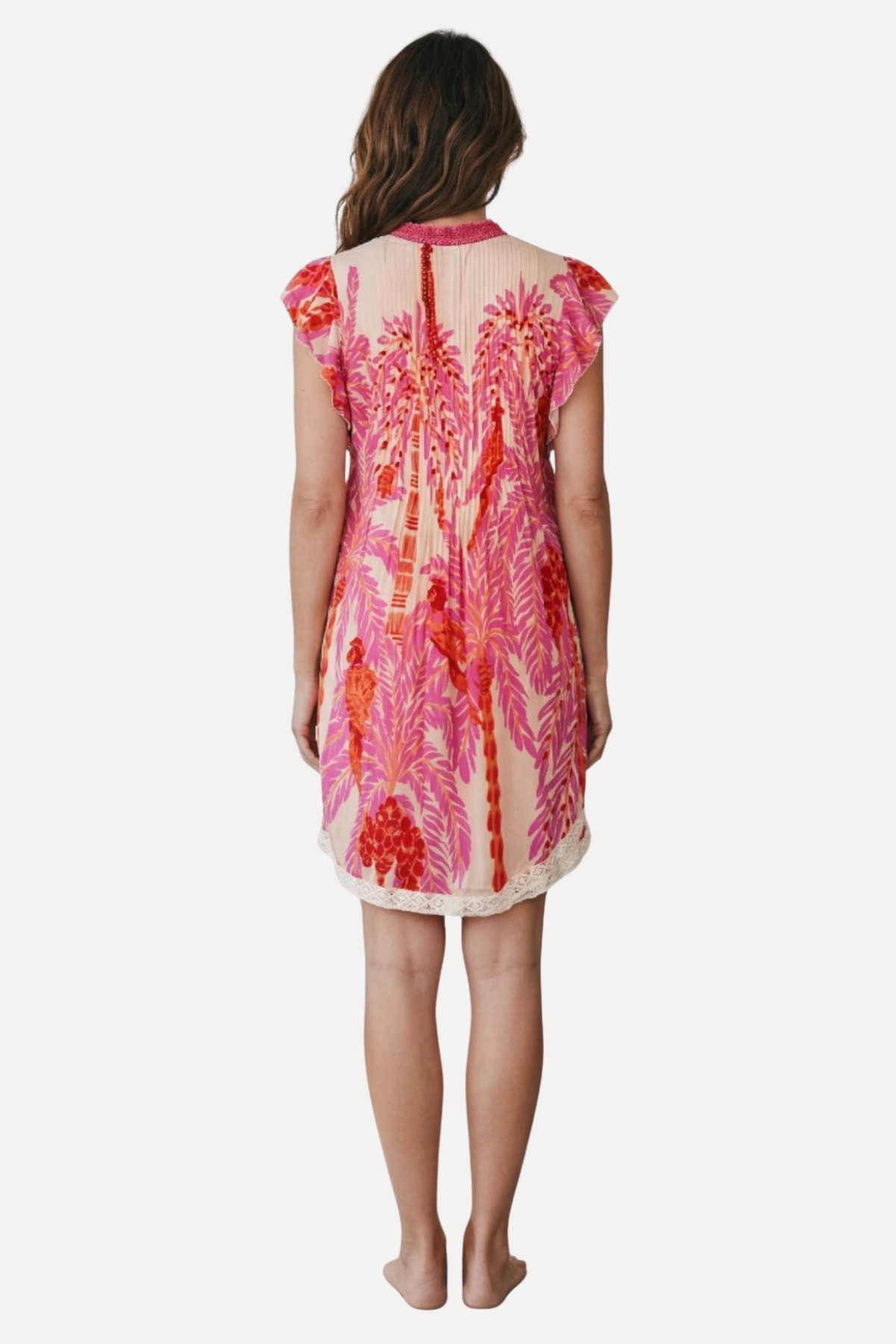 Poupette St Barth Mini Dress Sasha - Pink Palmrott