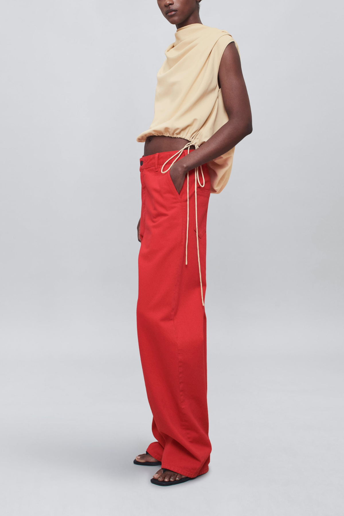 Kallmeyer Column Leg Jeans - Red