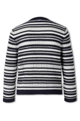 Veronica Beard Bellingham Cardigan - Navy/ Dove
