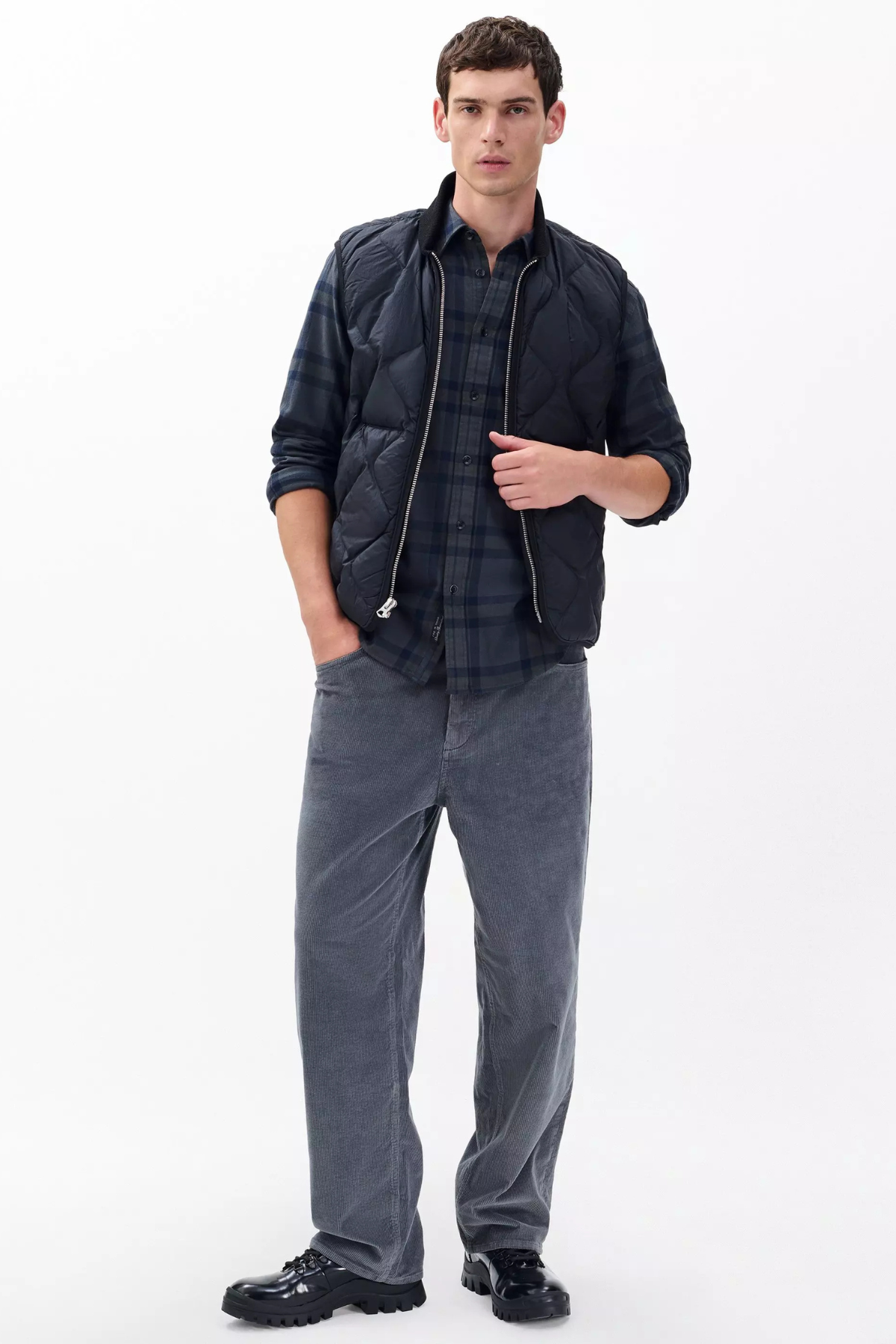 Rag & Bone Men's Tomlin Overdyed Flannel Shirt - Ombre