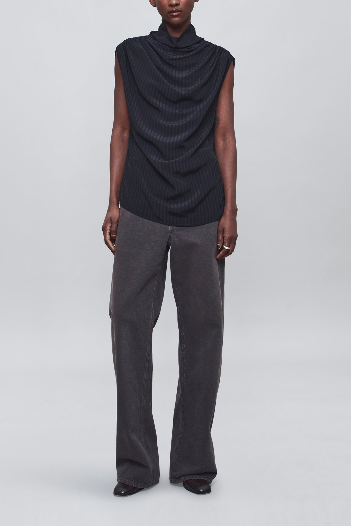 Kallmeyer Penny Draped Top - Shadow