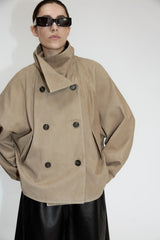 Utzon Joerdis Cropped Jacket - Cement