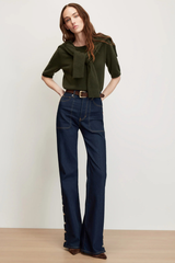 Veronica Beard Shana Cashmere Sweater - Loden