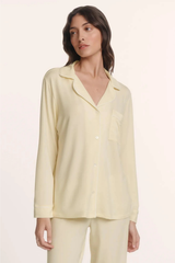 Eberjey Gisele Long PJ Set - Buttercream/ Ivory