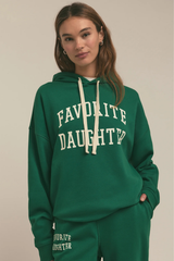 Favorite Daughter The Collegiate Hoodie - Emerald