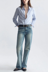 Nili Lotan Raphael Classic Shirt - Ciel Stripes