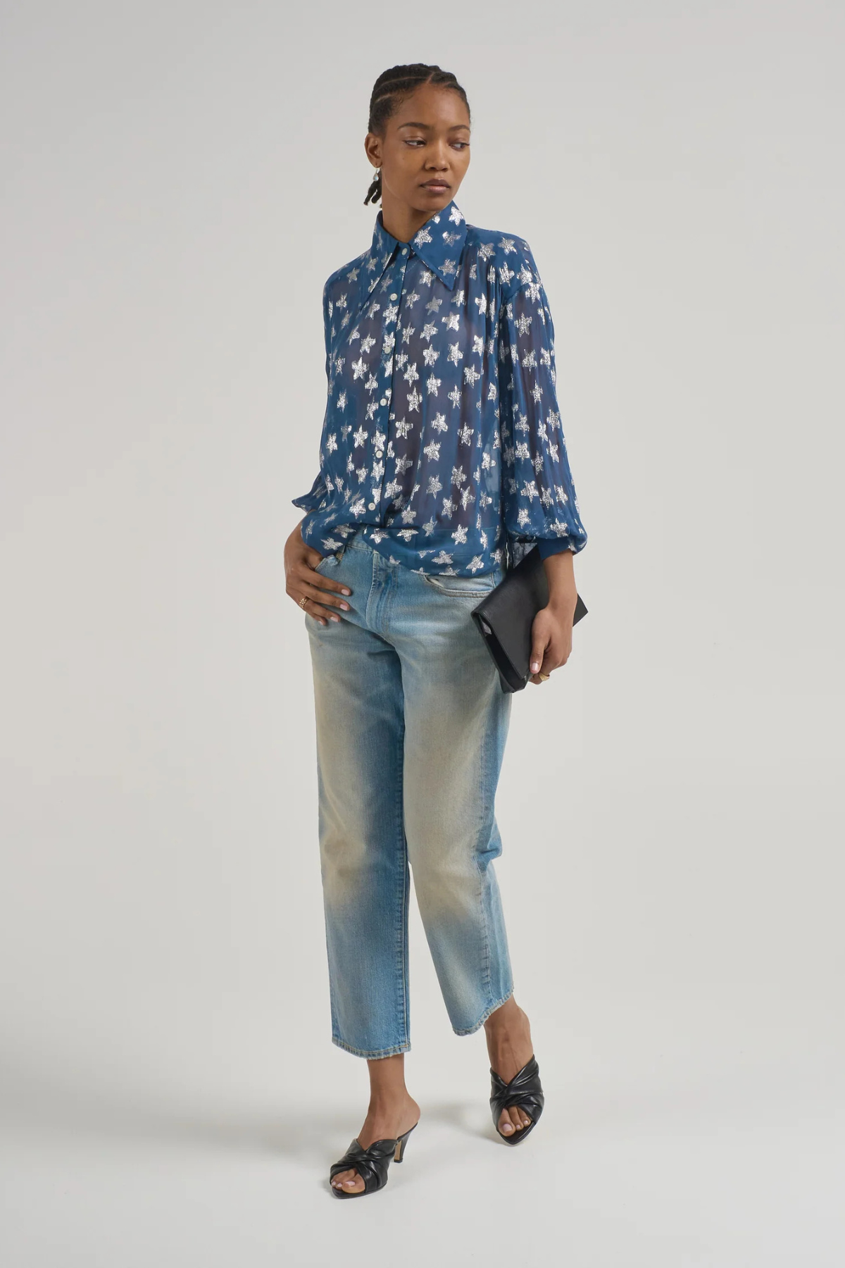 R13 Boyfriend Jean - Bass Blue