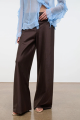 Staud Stroll Silk Pant - Earth