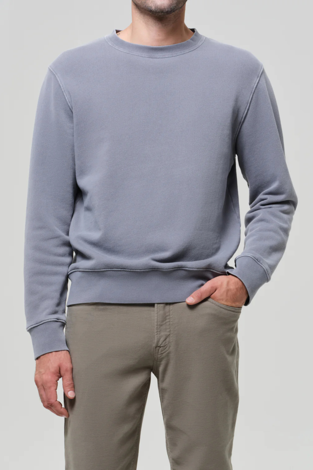 Citizens of Humanity Men's Vintage Crewneck Sweatshirt - Heron Grey