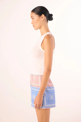Misa Elam Short - Pastel Tiles Satin