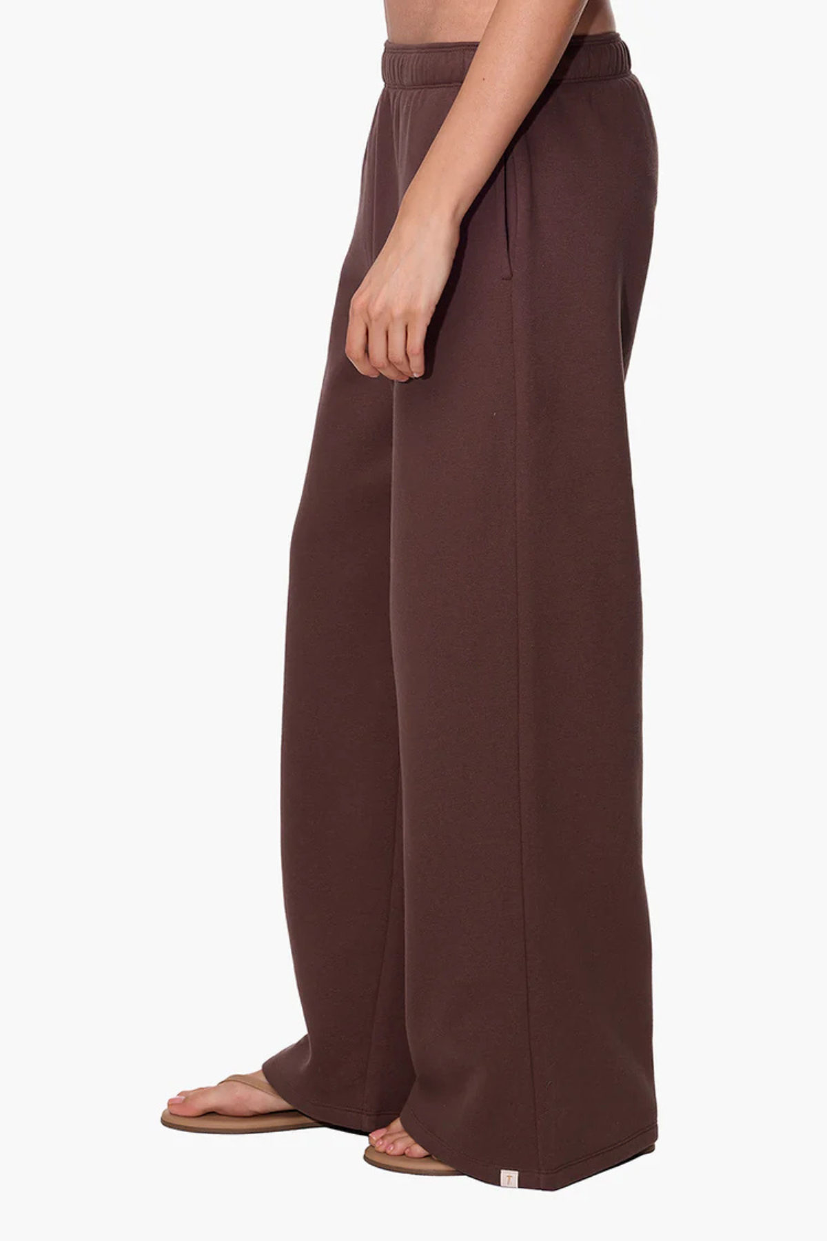 Tkees CloudSoft Wide Leg Jogger - Dark Chocolate