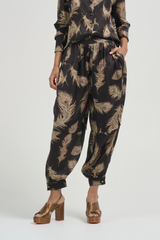 Zimmermann Valiant Harem Pant - Black Feather