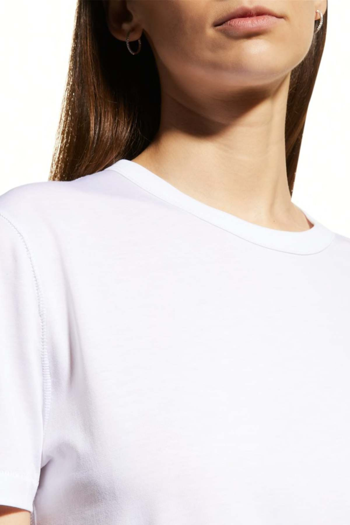 Majestic Filatures Lyocell Cotton Semi Relaxed S/S Crewneck - Blanc