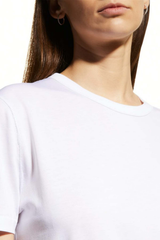 Majestic Filatures Lyocell Cotton Semi Relaxed S/S Crewneck - Blanc