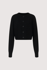 Loulou de Saison Heike Cropped Cardigan - Black