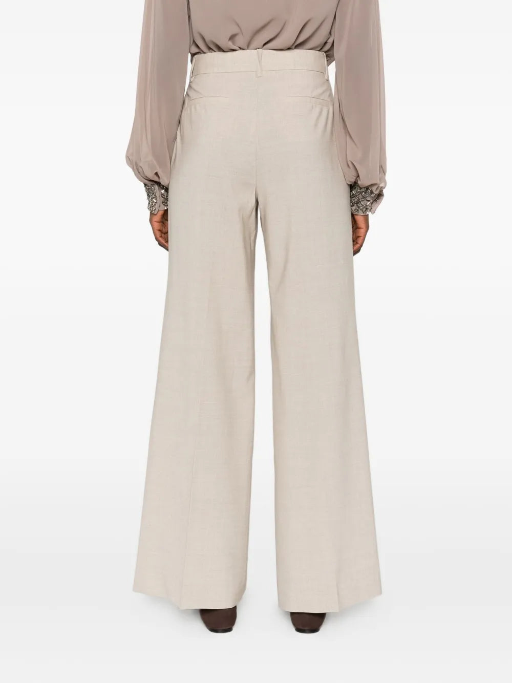 P.A.R.O.S.H. Luwool Trouser - Stucco