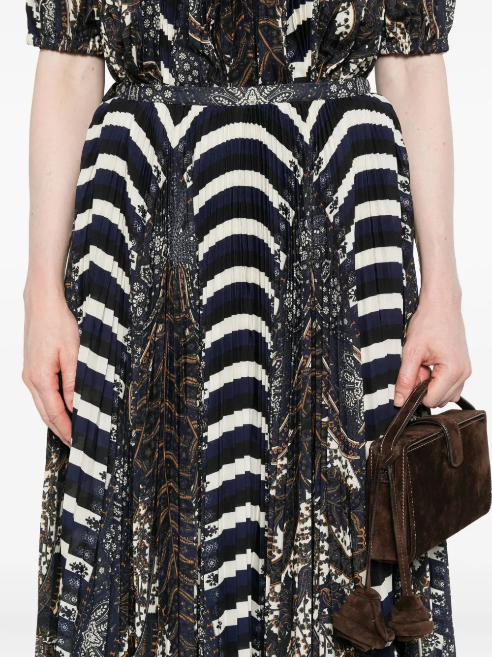 Ulla Johnson Shayna High Waist Pleated Midi Skirt - Eclipse