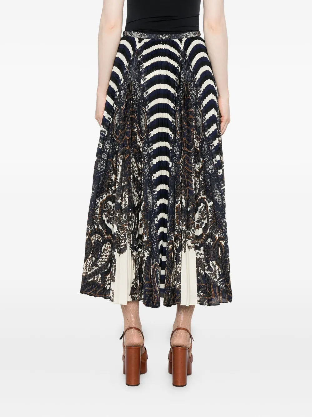 Ulla Johnson Shayna High Waist Pleated Midi Skirt - Eclipse