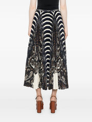 Ulla Johnson Shayna High Waist Pleated Midi Skirt - Eclipse