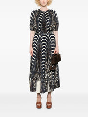 Ulla Johnson Shayna High Waist Pleated Midi Skirt - Eclipse
