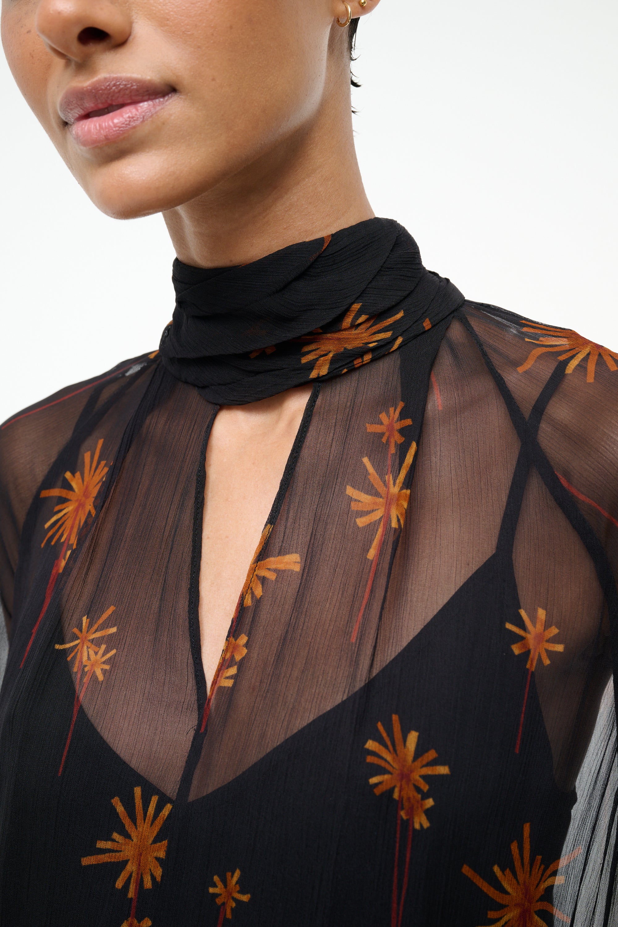 Staud Esther Mini Dress - Autumn Night
