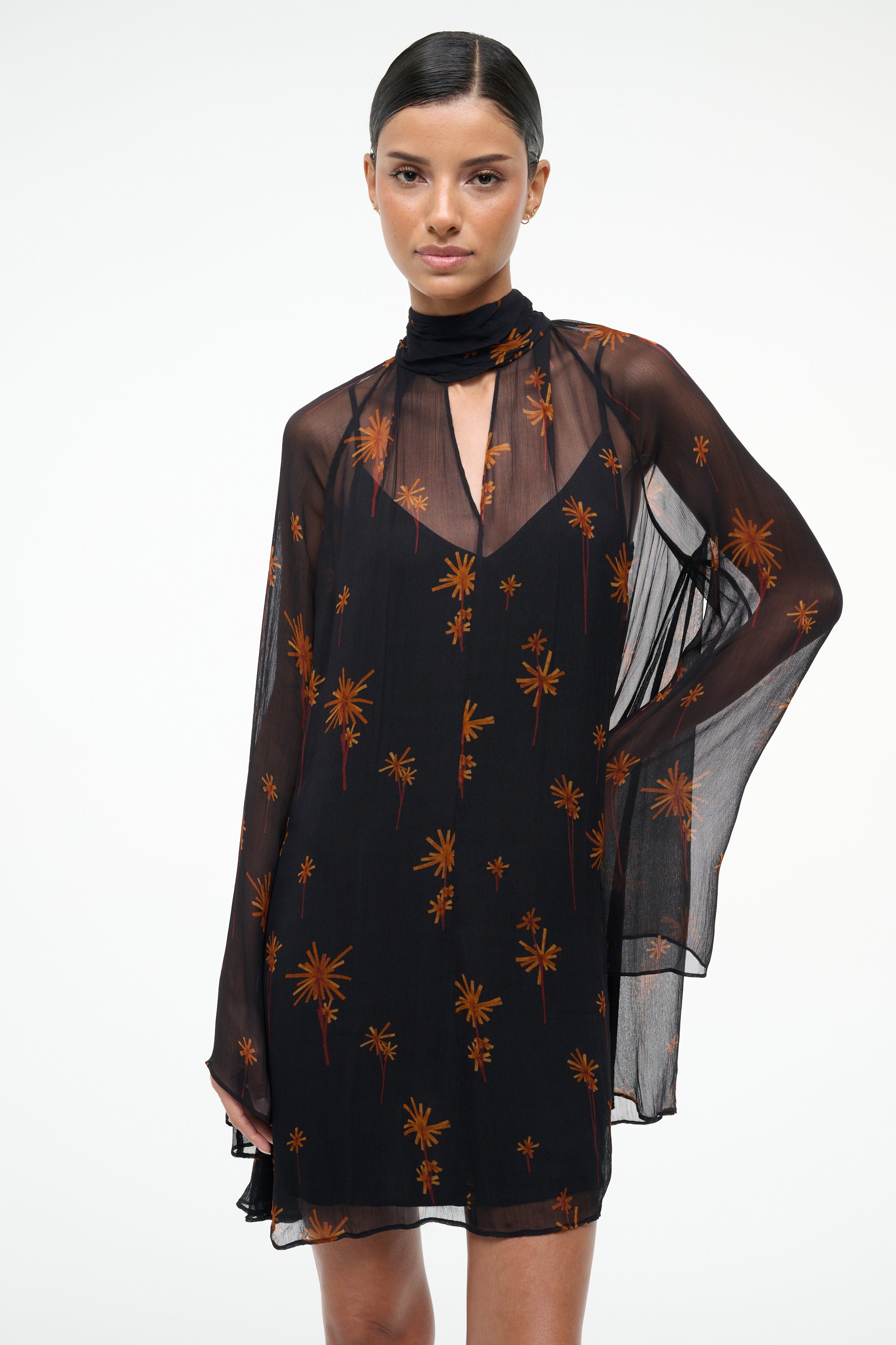 Staud Esther Mini Dress - Autumn Night