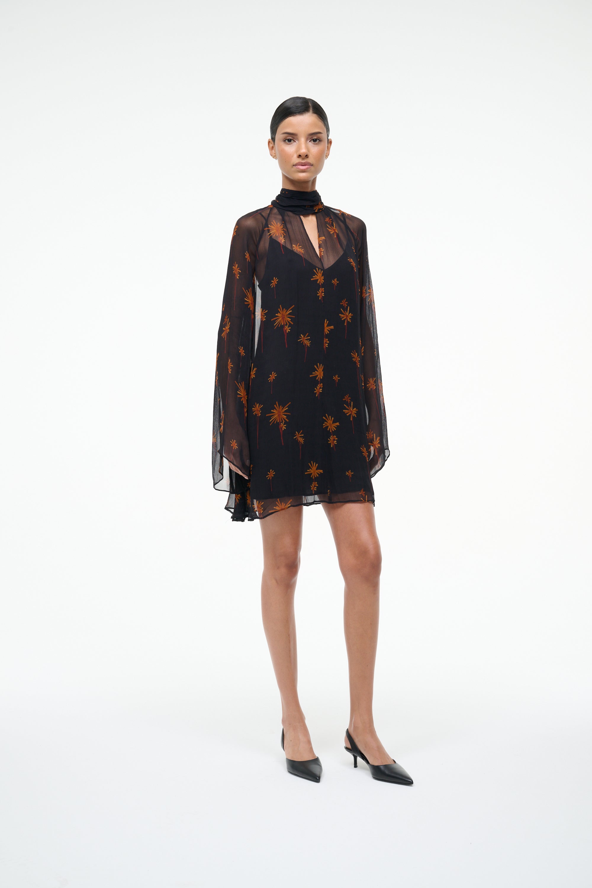 Staud Esther Mini Dress - Autumn Night