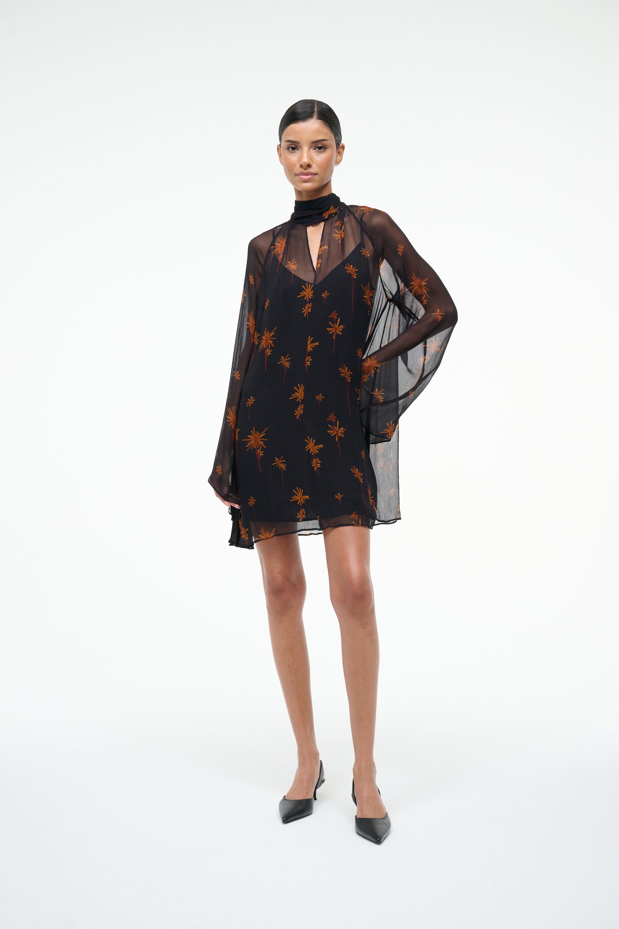 Staud Esther Mini Dress - Autumn Night