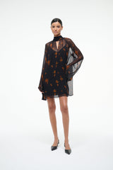Staud Esther Mini Dress - Autumn Night