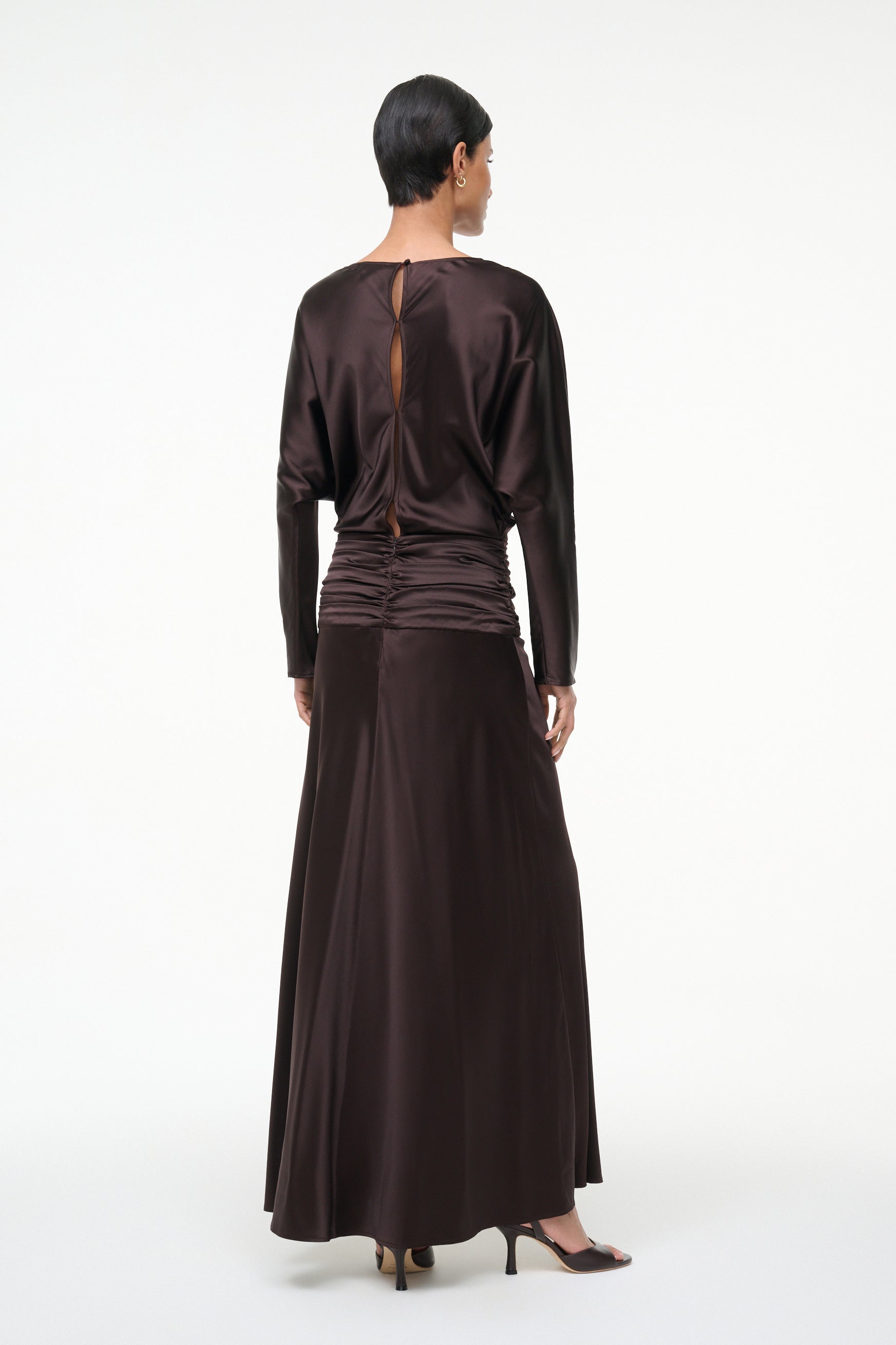 Staud Freda Silk Dress - Earth