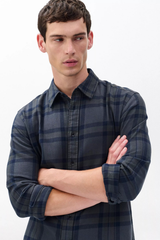 Rag & Bone Men's Tomlin Overdyed Flannel Shirt - Ombre
