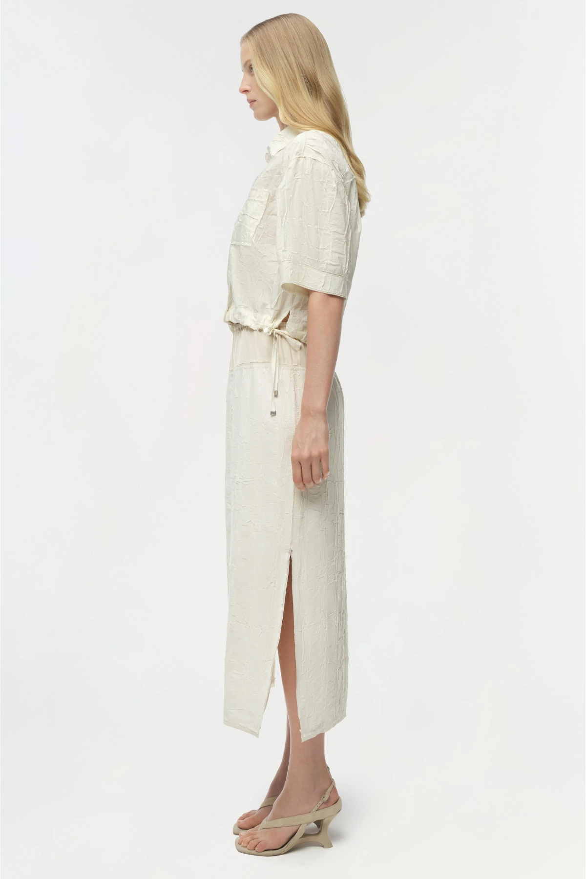 Simkhai Huxen Midi Skirt - White Multi