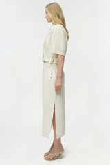 Simkhai Huxen Midi Skirt - White Multi