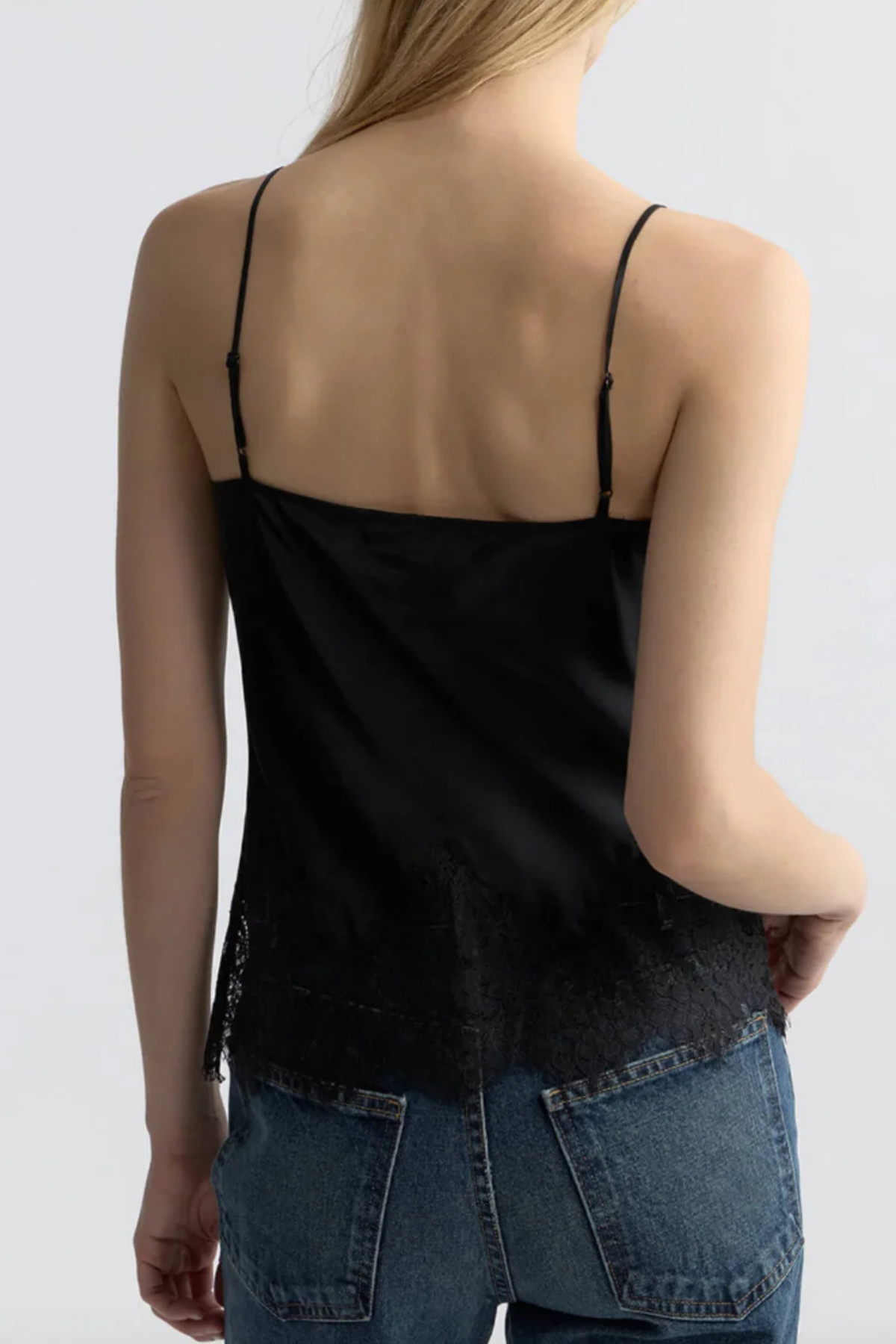 Nili Lotan Nadine Lace Cami Top - Black