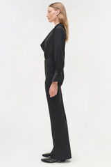 Simkhai Symone Satin Top - Black