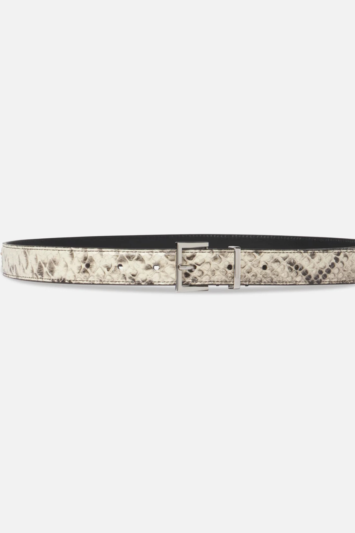 Frame The Petite Square Buckle Belt - Snakeskin