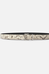 Frame The Petite Square Buckle Belt - Snakeskin