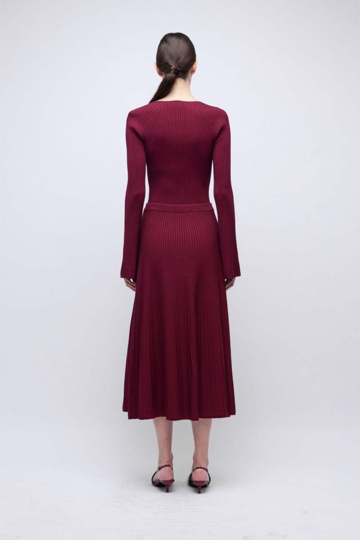 Simkhai Chiara Skirt - Cranberry