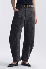 Nili Lotan Shon Pant - Charcoal Zebra
