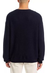Frame Men's Textured Crewneck Sweater - Dark Navy