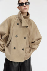Utzon Joerdis Cropped Jacket - Cement