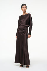 Staud Freda Silk Dress - Earth