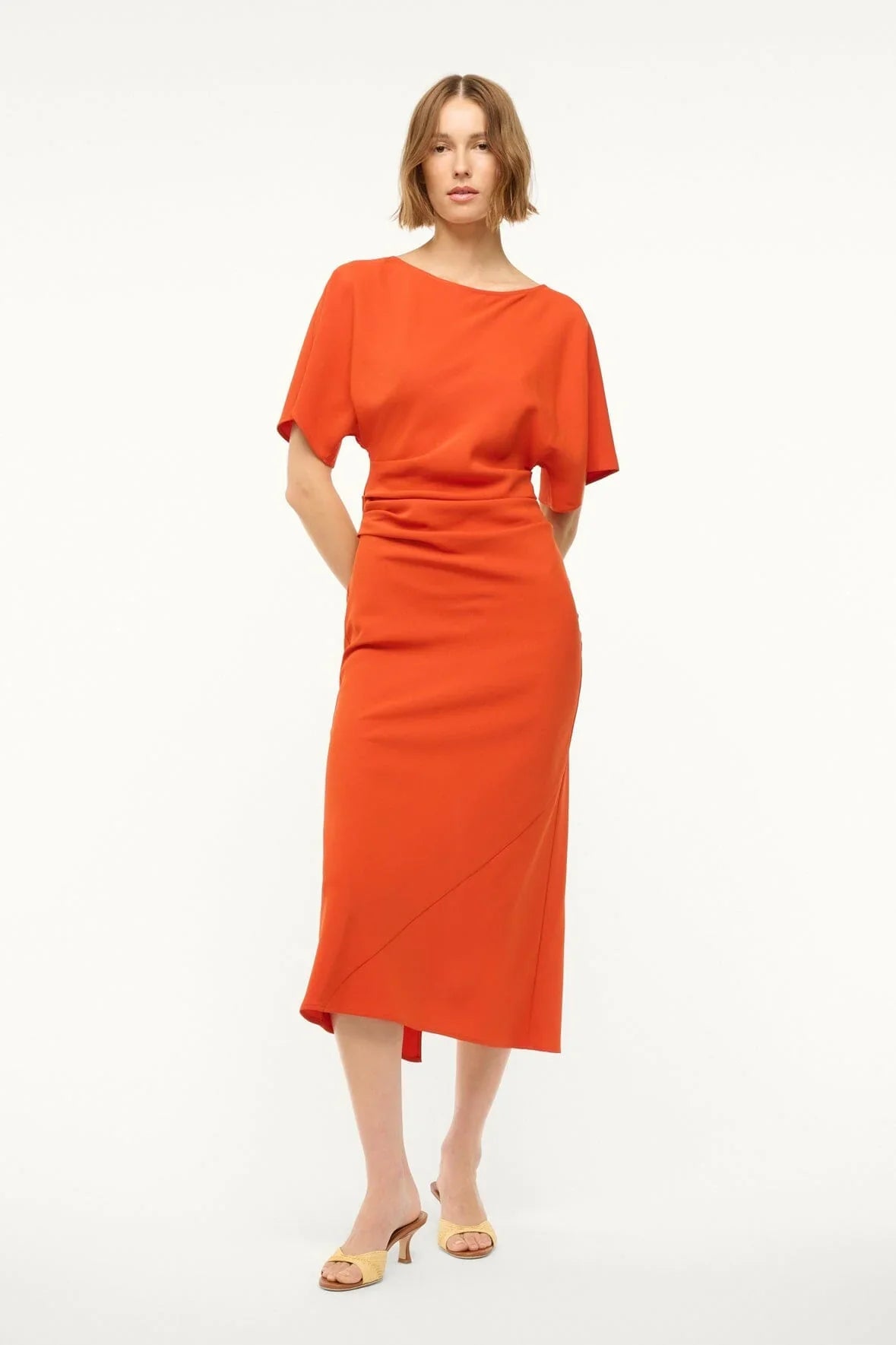 Staud Amelie Dress - Cayenne