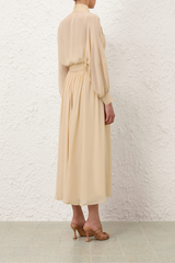 Zimmermann Valiant Sash Midi Skirt - Cream