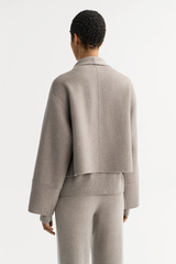 Soft Goat Short Coat - Greige