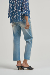 R13 Boyfriend Jean - Bass Blue
